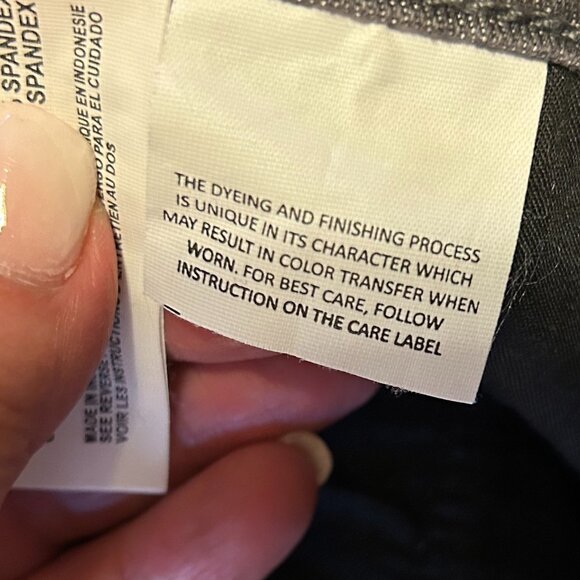 Ladies NWT Gloria Vanderbilt dark grey trouser jeans, straight leg - Picture 11 of 13